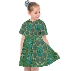 Stars Shining Over The Brightest Star In Lucky Starshine Kids  Sailor Dress by pepitasart