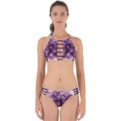 Amethyst Purple Violet Geode Slice Perfectly Cut Out Bikini Set by genx