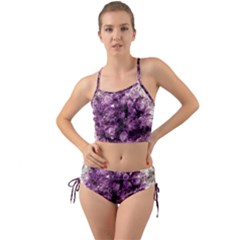 Amethyst Purple Violet Geode Slice Mini Tank Bikini Set by genx