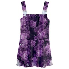 Amethyst Purple Violet Geode Slice Kids  Layered Skirt Swimsuit by genx