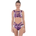 Amethyst purple violet Geode Slice Bandaged Up Bikini Set  View1