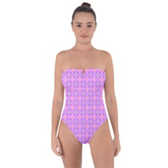 Wreath Differences Tie Back One Piece Swimsuit by Pakrebo