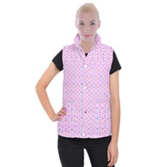 A Hexagonal Pattern Women s Button Up Vest by Pakrebo