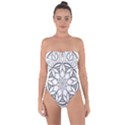 Mandala Drawing Dyes Page Tie Back One Piece Swimsuit View1