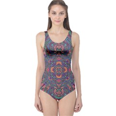 Tile Repeating Colors Textur One Piece Swimsuit by Pakrebo