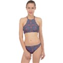 Tile Repeating Colors Textur Racer Front Bikini Set View1