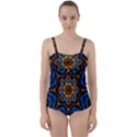 Pattern Abstract Background Art Twist Front Tankini Set View1