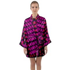 Flowers Coming From Above Long Sleeve Kimono Robe by pepitasart