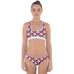 Trump Retro Face Pattern Maga Red Us Patriot Cross Back Hipster Bikini Set by snek