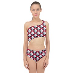 Trump Retro Face Pattern Maga Red Us Patriot Spliced Up Two Piece Swimsuit by snek