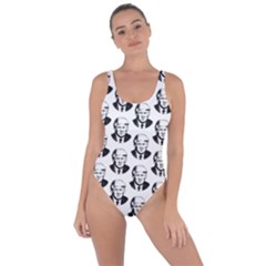 Trump Retro Face Pattern Maga Black And White Us Patriot Bring Sexy Back Swimsuit by snek