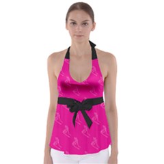 A-ok Perfect Handsign Maga Pro-trump Patriot On Pink Background Babydoll Tankini Top by snek