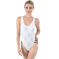 A-ok Perfect Handsign Maga Pro-trump Patriot Black And White High Leg Strappy Swimsuit by snek