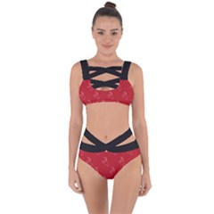 A-ok Perfect Handsign Maga Pro-trump Patriot On Maga Red Background Bandaged Up Bikini Set  by snek