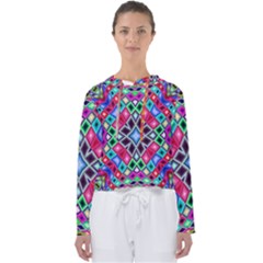 Kaleidoscope Pattern Sacred Geometry Women s Slouchy Sweat by Pakrebo