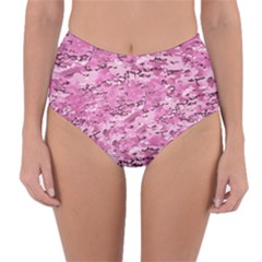 Pink Camouflage Army Military Girl Reversible High-waist Bikini Bottoms by snek