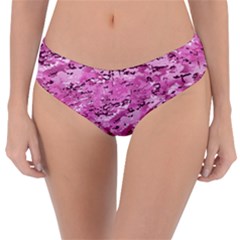 Pink Camouflage Army Military Girl Reversible Classic Bikini Bottoms by snek