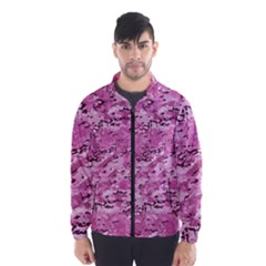 Pink Camouflage Army Military Girl Windbreaker (men) by snek