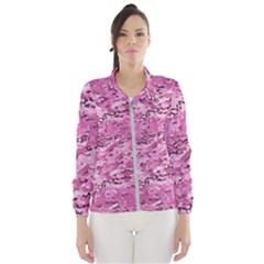 Pink Camouflage Army Military Girl Windbreaker (women) by snek