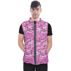 Pink Camouflage Army Military Girl Men s Puffer Vest by snek