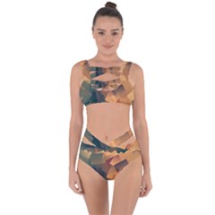 Background Triangle Bandaged Up Bikini Set  by Alisyart