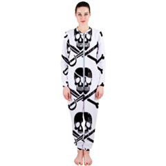 Bone Skull Onepiece Jumpsuit (ladies)  by Alisyart