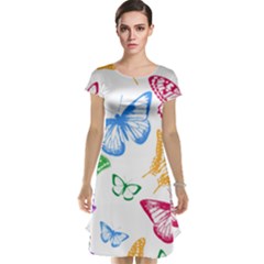 Butterfly Rainbow Cap Sleeve Nightdress by Alisyart