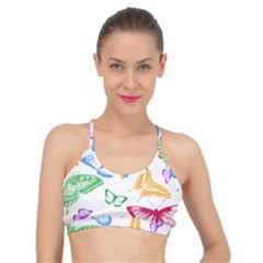 Butterfly Rainbow Basic Training Sports Bra by Alisyart