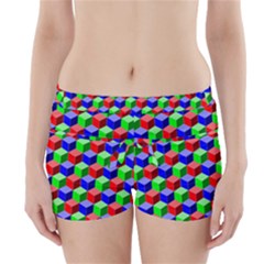 Colorful Prismatic Rainbow Boyleg Bikini Wrap Bottoms by Alisyart