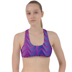 Geometric Background Abstract Criss Cross Racerback Sports Bra by Alisyart