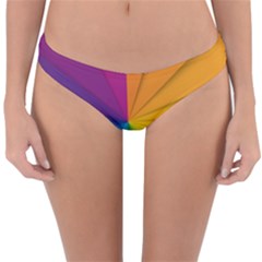 Abstract Pattern Lines Wave Reversible Hipster Bikini Bottoms by AnjaniArt