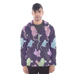 Animals Mouse Hooded Windbreaker (men) by Mariart