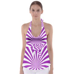 Background Whirl Wallpaper Babydoll Tankini Top by Mariart