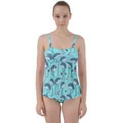 Bird Flemish Picture Twist Front Tankini Set by Mariart