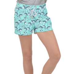 Bird Flemish Picture Women s Velour Lounge Shorts by Mariart
