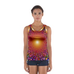 Color Background Structure Lines Polka Dots Sport Tank Top  by Mariart