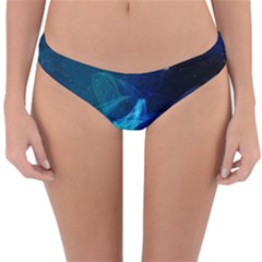 Electric Wave Reversible Hipster Bikini Bottoms by JezebelDesignsStudio