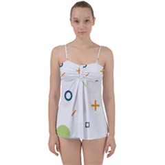 Geometry Triangle Line Babydoll Tankini Set by Mariart