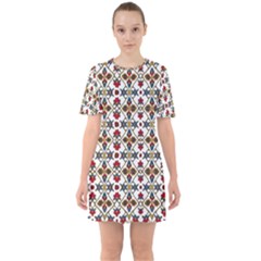 Ml 4 Sixties Short Sleeve Mini Dress by ArtworkByPatrick