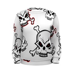 Illustration Vector Skull Women s Sweatshirt by Mariart