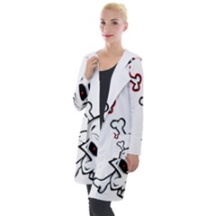 Illustration Vector Skull Hooded Pocket Cardigan by Mariart