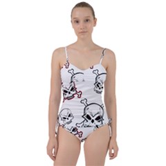 Illustration Vector Skull Sweetheart Tankini Set by Mariart