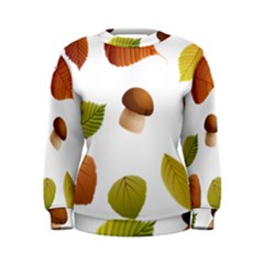 Leaves Mushrooms Women s Sweatshirt by Mariart