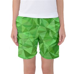 Mosaic Tile Geometrical Abstract Women s Basketball Shorts by Mariart
