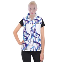 Metal Triangle Women s Button Up Vest by Mariart