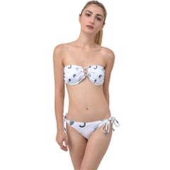 Shape Vector Triangle Twist Bandeau Bikini Set by Mariart