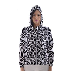 Soft Pattern Repeat Hooded Windbreaker (women) by Mariart