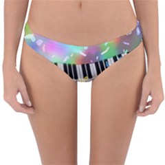 Piano Keys Music Colorful Reversible Hipster Bikini Bottoms by Mariart