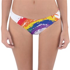 Watercolor Painting Rainbow Reversible Hipster Bikini Bottoms by Mariart