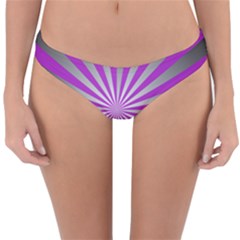 Purple Abstract Background Reversible Hipster Bikini Bottoms by AnjaniArt